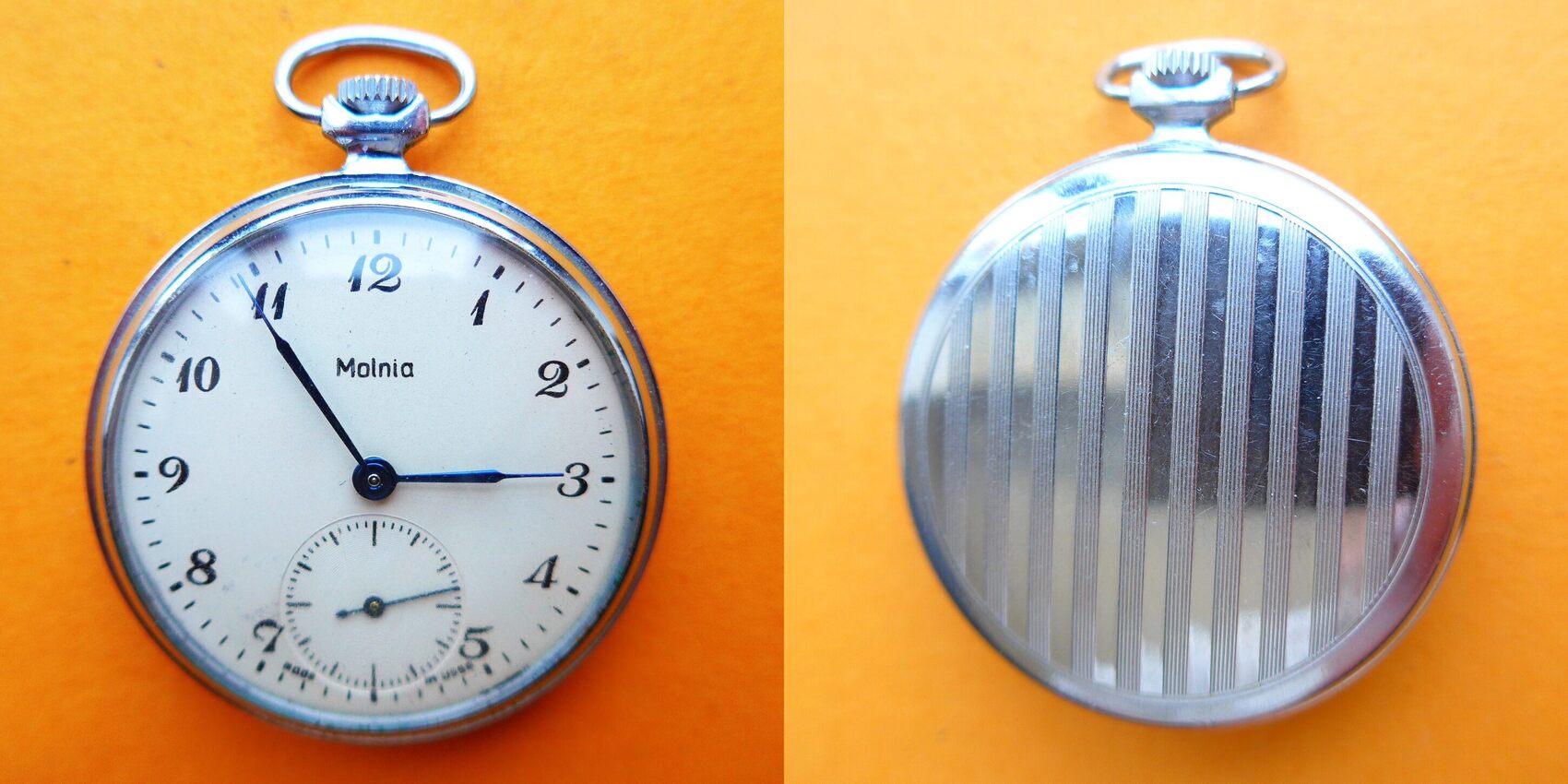 Russland, HERREN TASCHENUHR, TASCHENUHR Molnia mit Feinregulierung