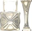 Russland/Deutschland 1800-1900 Petschaft eines Grafen aus Silber ca. 9cm hoch SUP