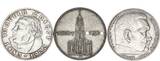 Deutschland / 3.Reich 3 x 2 Mark unserer Wahl Lot aus Garnisonskirche mit Datum und Hindenburg+Luther TTB
