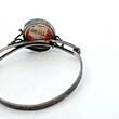 Deutschland / Kaiserreich Silber ca. 1910 Jugendstil Bernsteinarmband, Stein ca. 26 x 21mm oval sehr guter Zustand,