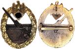 3. Reich Orden Marine-Artillerie Kriegsabzeichen mit Brillanten im Etui -