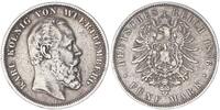 Württemberg - Deutsches Kaiserreich 5 Mark König Karl -