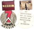 DDR Medaille Aktivist des Siebenjahrplanes -