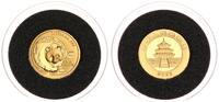 China 20 Yuan - 1/20 Unze Gold Panda - mirrored bamboo -