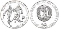 Bulgarien 25 Leva zur Olympiade 1992 - Winterspiele in Albertville - Ski Langlauf -
