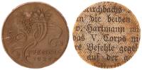Weimar 50 Pfennig Einseitige Motivprobe von Karl Götz auf dünnem Kupferblech -