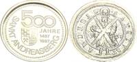 Medaille  Bergbau St. Andreasberg / Harz Medaille 500 Jahre St. Andreasberg/ Andreaskreuz in Originalkapsel PP