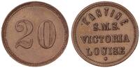 Kaiserreich 20 Pfennig Wertmarke Kantine SMS Victoria Louise -
