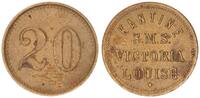 Kaiserreich 20 Pfennig Wertmarke Kantine SMS Victoria Louise -