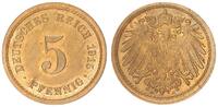 Deutschland / Kaiserreich 5 Pfennig äußerst seltene Probe in Messing -