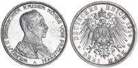 Preussen - Deutsches Kaiserreich 3 Mark Reichsmark 3 Reichsmark Preußen Wilhelm II in Uniform - Kaiserreich -