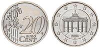 Deutschland - Bundesrepublik 20 Cent Probe/Fehlprägung in Kupfer-Nickel auf artfremdem Schrötling -
