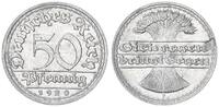 Deutschland / Weimar 50 Pfennig Fehlprägung : Lichtenrader Prägung zwischen den Wertzahlen -