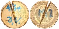 Deutschland BRD 1 Euro Probeprägung in Messing -