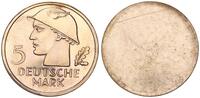Deutschland 5 DM Probe Einseitige Motivprobe der Bildseite zum 5 DM 1951 Silberadler, Messing !!! -