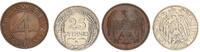 Kaiserreich /Weimar 25+4 Pfennig kleines Lot -