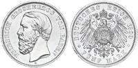 Baden - Deutsches Kaiserreich 5 Mark Großherzogtum - 5 Reichsmark - Friedrich I -