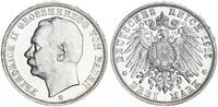 Deutsches Kaiserreich - Baden 3 Mark Friedrich II. - seltenes Jahr -