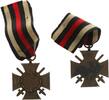 Kaiserreich Orden Ehrenkreuz für Frontkämpfer mit Schwerter mit Band Hersteller G15 -