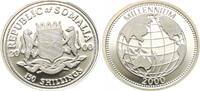 Afrika - Somalia 150 Shillings -Silber Somalia 150 shillings Millennium proof silver coin 2000 in Kapsel und Zertifikat -