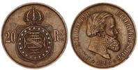 Brasilien 20 Reis Petrus II. -