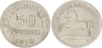 Nebengebiete / Braunschweig Notgeld 50 Pfennig Herzogtum / Braunschweig 50 Pfennig 1918 Kriegsnotgeld Eisen -