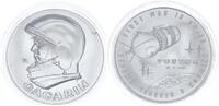 Medaille Gagarin  Russland Juri Gagarin Medaille aus Alu - First Man In Space - Vostok 1961 FIRST MAN IN SP prägefrisch