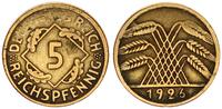 Deutschland - Weimarer Republik 5 Pfennig Fehlprägung: ohne Münzzeichen -