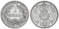 Deutsches Kaiserreich 1 Mark Reichsmark Kursmünze - Silbermünze großer Adler -
