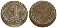 Kaiserreich 1 Pfennig Fehlprägung 10-15% dezentriert -