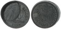 Deutschland / Kaiserreich / Weimar 10 Pfennig J.299 FEHLPRÄGUNG: Wertseite teilweise incus -