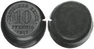 Deutschland / Kaiserreich / Weimar 10 Pfennig J.299 FEHLPRÄGUNG: 1x Wertseite dezentriert,1x verzogen incus sichtbar -