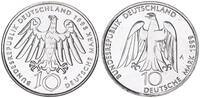 Deutschland BRD 10 Mark Probe Hildegard von Bingen / 250. Geburtstag Goethes - Kopplung zweier Adlerseiten -