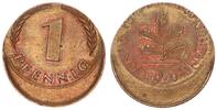 Deutschland 1 Pfennig Fehlprägung: 25% dezentriert -