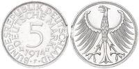 Deutschland 5 Mark Fehlprägung: kleines Zainende -