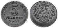 Deutschland / Kaiserreich 5 Pfennig Fehlprägung : 15 % dezentriert -