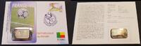 Benin 1000 France Fussball Weltmeisterschaft Numisbrief -