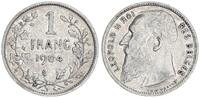 Belgien 1 Frank Leopold II. 1865-1909 -