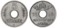 Kolonien / Ostafrika 5 Heller Lochgeld -