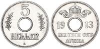 Kolonien / Ostafrika 5 Heller Lochgeld -