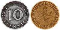 Deutschland 10 Pfennig Fehlprägung: nur eine Seite plattiert -