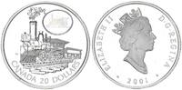 Kanada 20 Dollar Lokomotive, ohne Etui,ohne Zertifikat -