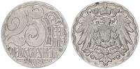 Kaiserreich 25 Pfennig Probe zu 25Pf. J.18 in anderer Gestaltung der Vorder- und Rückseite -