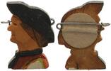 3. Reich Orden WHW Holzabzeichen, Tracht, Frau -