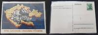 3. Reich Postkarte, Ganzsache Wir danken unserm Führer, auf den Anschluß des Sudetenlandes a. d. Dt. Reich -