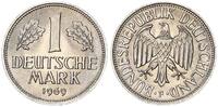 Deutschland - BRD 1 Mark offener Adlerkopf, Adler ohne Zunge -