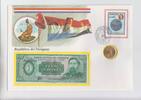 Paraguay 100 Guarani-Banknote + 50 Centimo in Numisbrief -