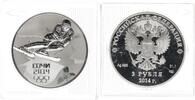 Russland 3 Rubel Olympische Spiele Sochi –Abfahrt -