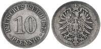 Kaiserreich 10 Pfennig J.4 besseres Jahr * -