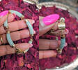 585 Gold Jade Armband, 23,8 gramm 7,5cm Durchmesser -